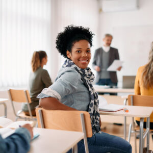 woman in classroom