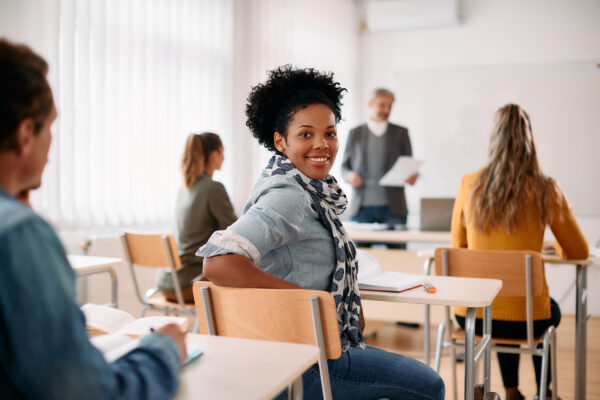 woman in classroom